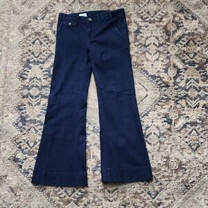 Gap Modern Trouser Flare Wideleg Dark Wask  Jeans